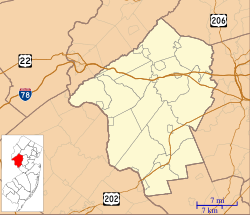 Highfields (Amwell and Hopewell, New Jersey) is located in Hunterdon County, New Jersey