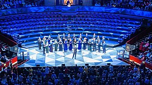 choir on stage in the Royal Albert Hall