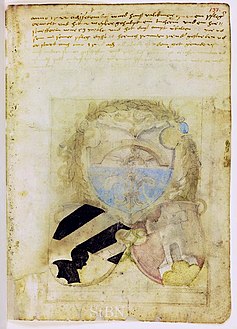 Allianzwappen des Hanss Volckmer, Pfleger der Mendelschen Zwölfbrüderstiftung, und seiner Ehefrauen Margarete Tucher und Anna Harsdörffer, 1522