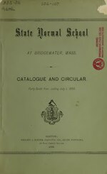 Thumbnail for File:Bridgewater State Normal School Massachusetts - (catalogue) (IA bridgewaterstate1886stat).pdf