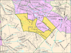 Census Bureau map of Pine Hill, New Jersey