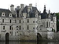 Acoperișul de ardezie al Castelului Chenonceau, pe Valea Loarei, în Franța.