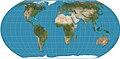 Image 33The Equal Earth projection (2018), an increasingly popular equal-area pseudocylindrical projection for world maps (from Cartographic design)