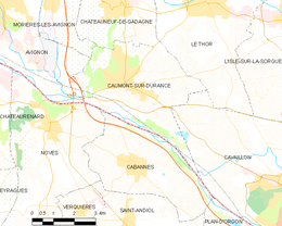 Caumont-sur-Durance - Localizazion