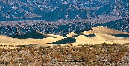La Val de la Mòrt, al Desèrt dels Mojaves.