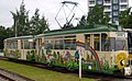 Die alte Kinder­straßenbahn Lottchen, heute im DDR-Museum Pirna