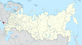 Localização do Oblast de Kherson na Rússia.