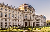 Östliche Gartenfassade der Würzburger Residenz (1719–1744)