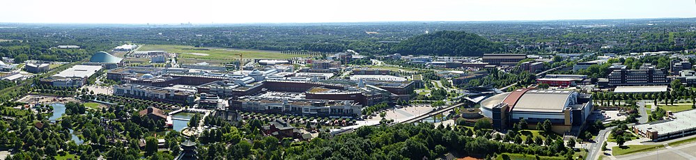 Gezicht op stadsdeel Neue Mitte