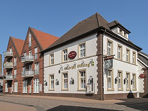 Heiden, Gasthof in straatzicht