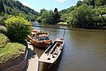 Vattentransport vid Symonds Yat.