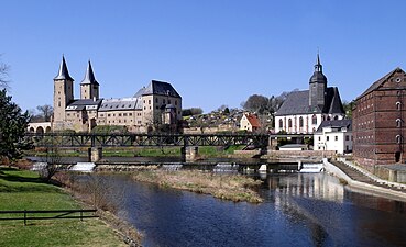 Schloss, Petri-Kirche und Schlossmühle