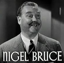 L'actor britanico Nigel Bruce, en una escena d'a cinta The Last of Mrs. Cheyney (1937).