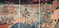 Battle of Yashima by Utagawa Kunisada