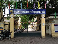 Gate of Việt Đức High School, Lý Thường Kiệt, Hanoi