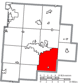 Location of Berne Township in Fairfield County