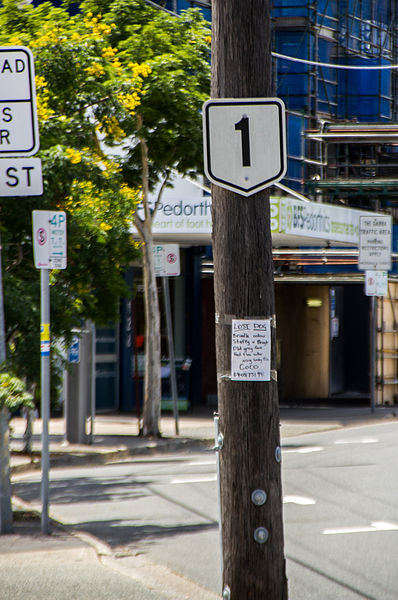 File:Old Highway One Marker - Flickr - Fishyone1.jpg