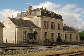 The old station building of the Velluire railway station