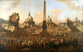 Bernardo Bellotto, Entrance of Jerzy Ossoliński to Rome in 1633, (1779)