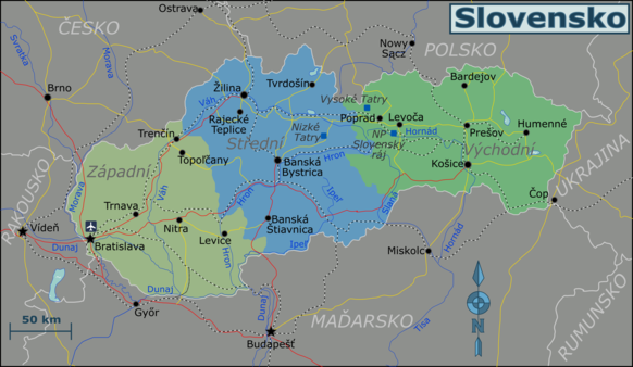 Mapa Slovenska