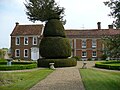 Drayton Manor House. The wing on the left is 18th century. The range on the right is 15th century, behind an early 20th century front.