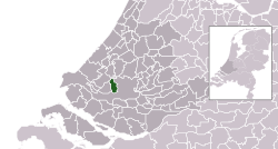 Ligging van Schiedam-munisipaliteit in Zuid-Holland