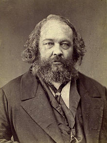 Portrait of Mikhail Bakunin, who clashed with Karl Marx at the Hague Congress of 1872, resulting in a schism in the First International.