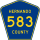 County Road 583 marker