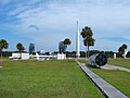 Rocket garden before artifact relocation