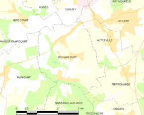 Poziția localității Bichancourt