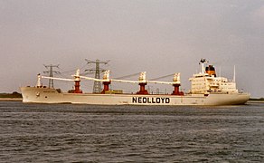 Die Nedlloyd Seoul auf der Nieuwe Waterweg (1985)