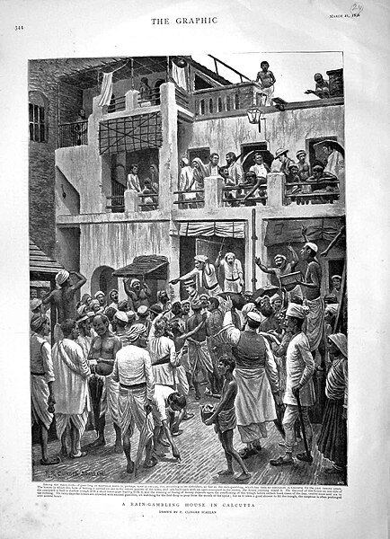 File:A rain-gambling house in Calcutta, from The Graphic, 1896.jpg