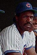 Andre Dawson in the Cubs dugout (cropped).jpg