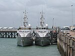 Then ACV Roebuck Bay (10) alongside ACV Dame Roma Mitchell (70)