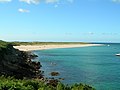 La plus grande plage d'Herm Shell beach et la pointe du Gentilhomme