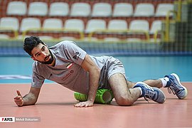 Iran men's national volleyball team in training, 30 December 2019 5.jpg