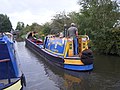 Restauriertes British-Waterways-Trans­port-Narrowboat, Birmingham-und-Fazeley-Kanal (2008)