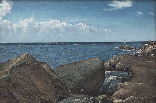 L.A. Ring, Stenet strandkant på Enø ,1914, Statsministeriet