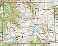Mapa Wyomingu