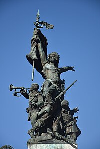 La Défense, groupe du Monument des Enfants du Rhône (1887), place du Général Leclerc, Lyon