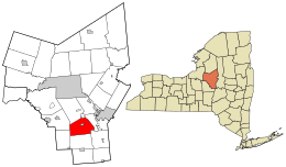 Location in Oneida County and the state of New York.