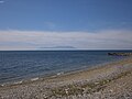 Praia, com vista da ilha de Samotrácia ao fundo