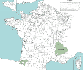 Localisation de Bailliage ou Sénéchaussée