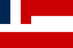 Vlag van Franse protektoraat Tahiti, 1842 tot 1880