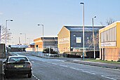 Securitas depot in Tonbridge (centre-left), behind the traffic light