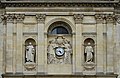 * Nomination Chapel of the Sorbonne : details of the facade with Thomas Aquinas (left), Peter Lombard (right) and the COA of Richelieu supported by two muses near the clock, Paris (5th arr.) --JLPC 16:50, 27 April 2014 (UTC) * Promotion Good quality. --Cccefalon 16:58, 27 April 2014 (UTC)