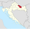 Collocatio finium regionis in Croatia.