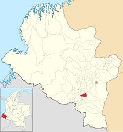 Location of the municipality and town of Iles in the Nariño Department of Colombia.