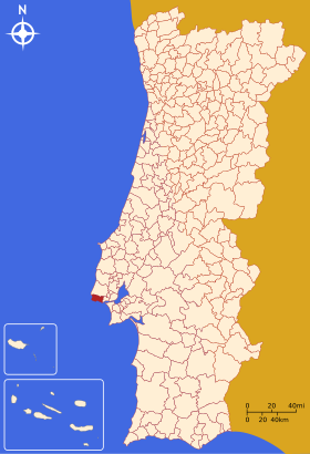 Localização de Cascais