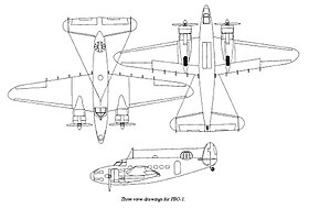 vue en plan de l’avion